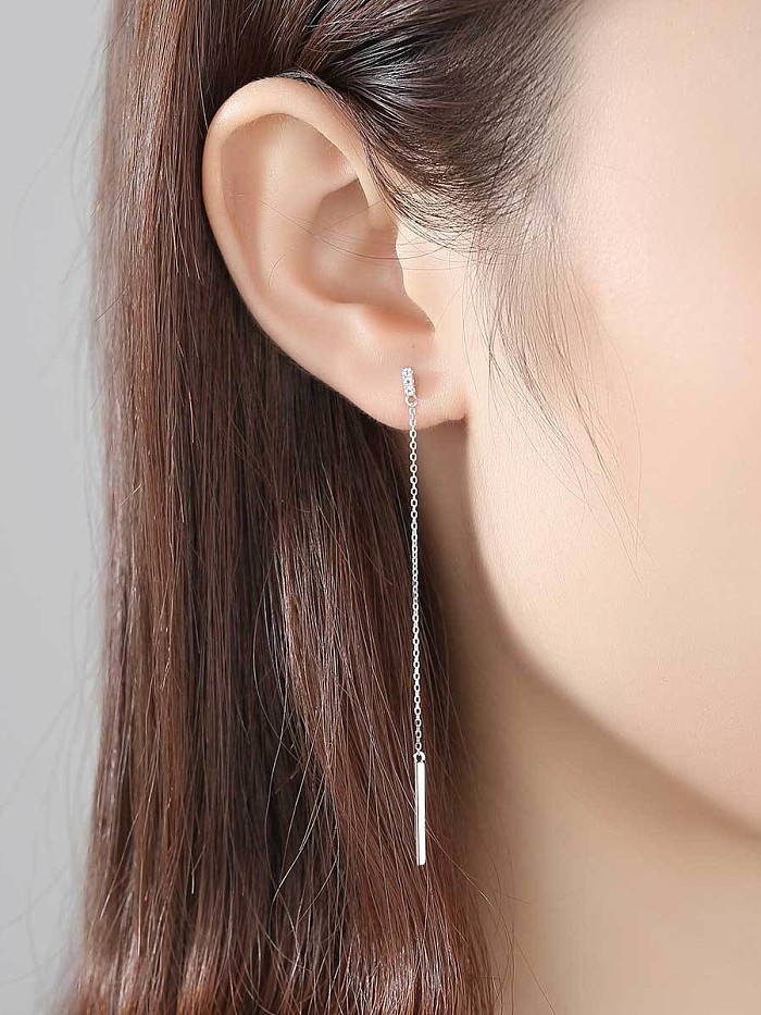 Sterling Silver simple asymmetrical studs
