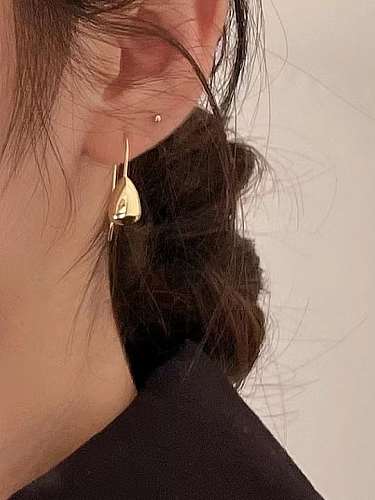 925 Sterling Silver Water Drop Minimalist Hook Earring
