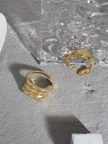 925 Sterling Silver Irregular Vintage Band Ring