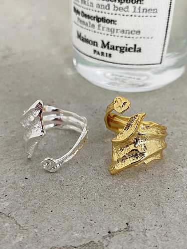925 Sterling Silver Irregular Vintage Band Ring