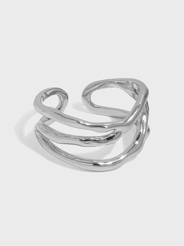 925 Sterling Silver Geometric Minimalist Stackable Ring