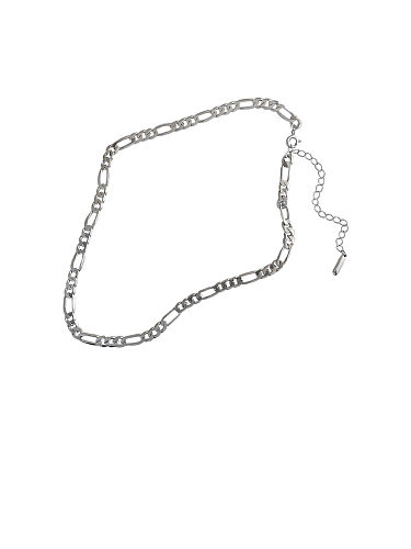 925 Sterling Silver With Smooth Simplistic Chain Necklaces