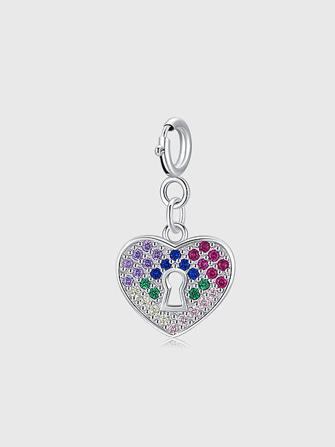 925 Sterling Silver Cubic Zirconia Minimalist Heart Pendant