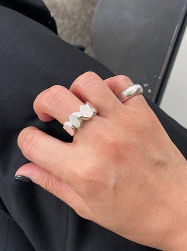 925 Sterling Silver Geometric Minimalist Band Ring