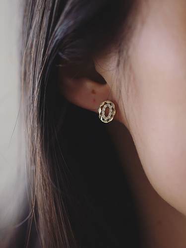 925 Sterling Silver Cubic Zirconia Flower Dainty Huggie Earring