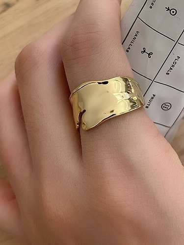 925 Sterling Silver Irregular Vintage Band Ring