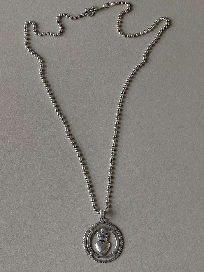 Minimalistische Halskette mit Krone aus 925er Sterlingsilber