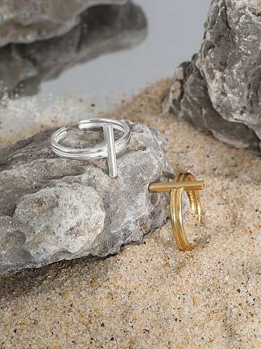 925 Sterling Silver Geometric Minimalist Band Ring