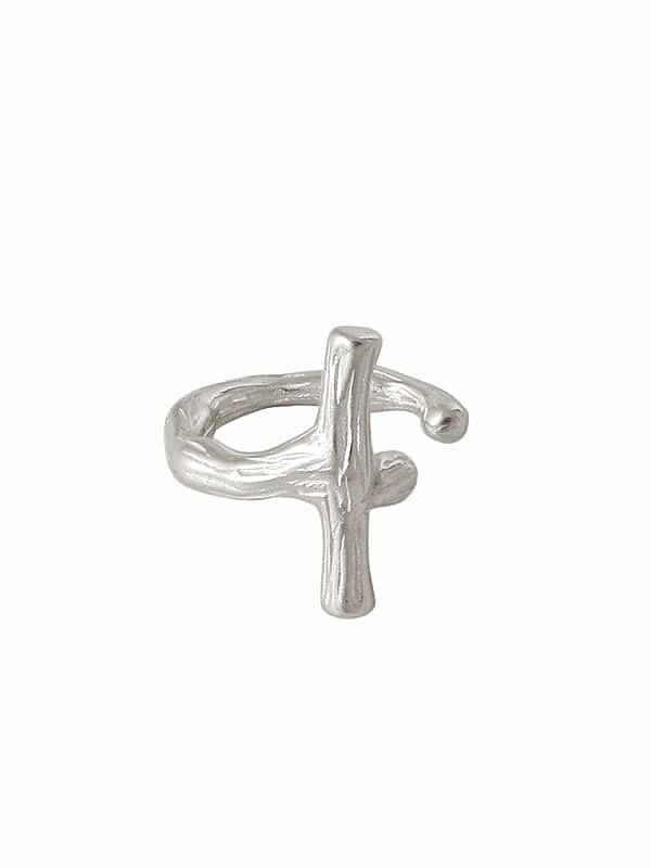 925 Sterling Silver Cross Minimalist Stud Earring[Single]