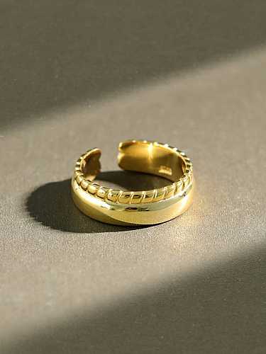 925 Sterling Silber Minimalistischer glatter Ring in freier Größe