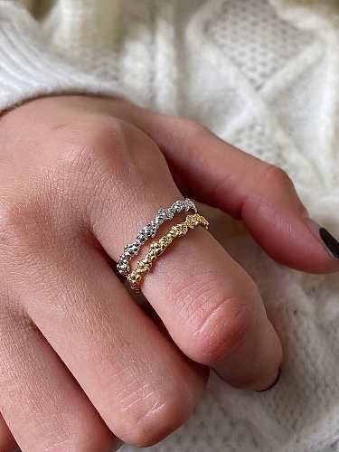 925 Sterling Silver Irregular Minimalist Band Ring