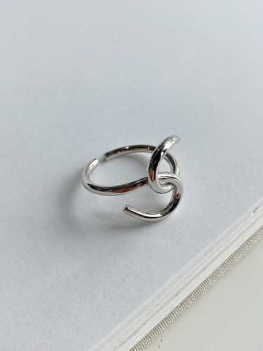 925 Sterling Silver Irregular Trend Geeky Ring