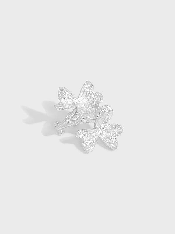 925 Sterling Silber Blume Vintage Single Ohrring[Einzeln]