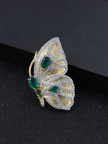 925 Sterling Silber Karneol Schmetterling Vintage Halskette