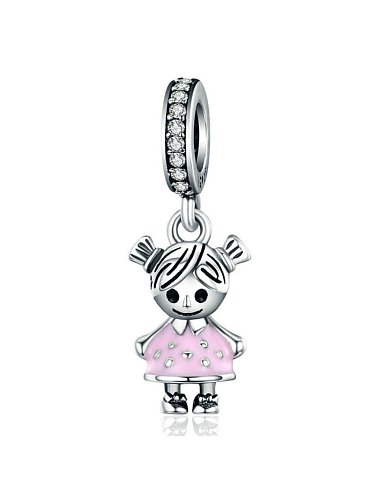 925 silver girl charms