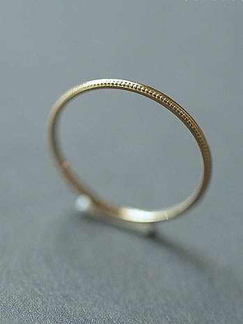 925 Sterling Silver Round Trend Band Ring