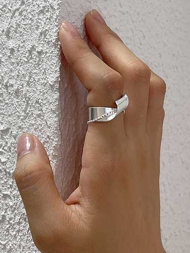 925 Sterling Silver Irregular Vintage Band Ring