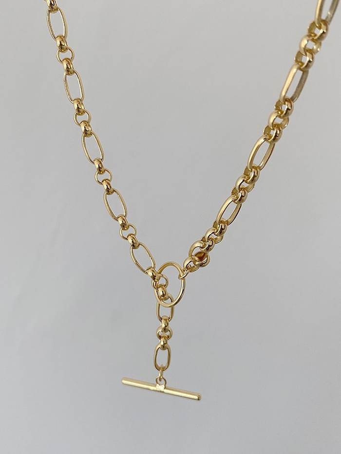 Geometrische Vintage-Halskette aus 925er Sterlingsilber
