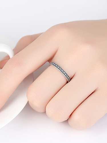 925 Sterling Silber Modeverschönerung Retro verstellbarer Ring