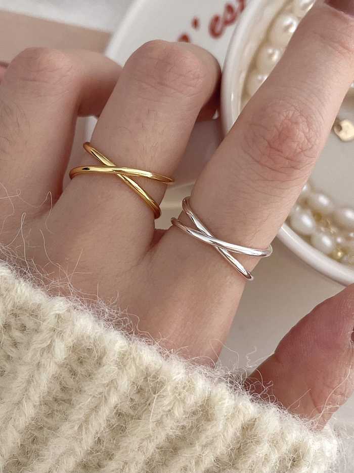 925 Sterling Silver Geometric Minimalist Stackable Ring