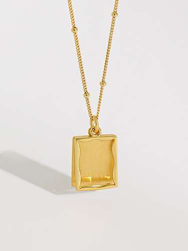 Collier pendentif minimaliste géométrique en argent sterling 925