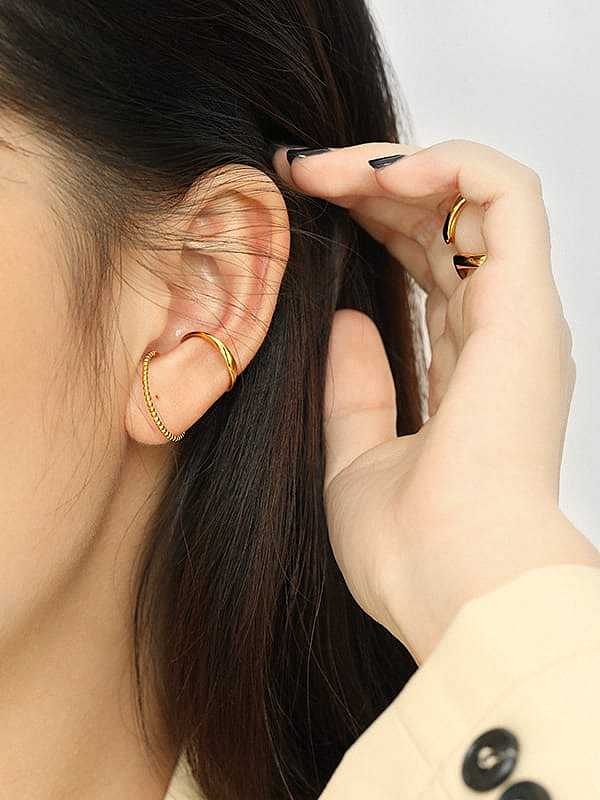 Boucles d'oreilles minimalistes irrégulières en argent sterling 925 [Simple]