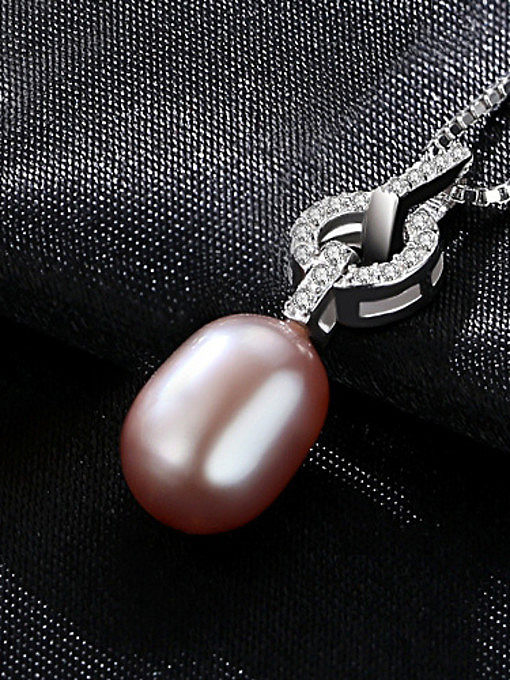 Collier de perles naturelles 10-11 mm en argent pur