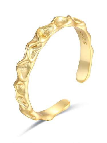 925 Sterling Silver Irregular Minimalist Band Ring