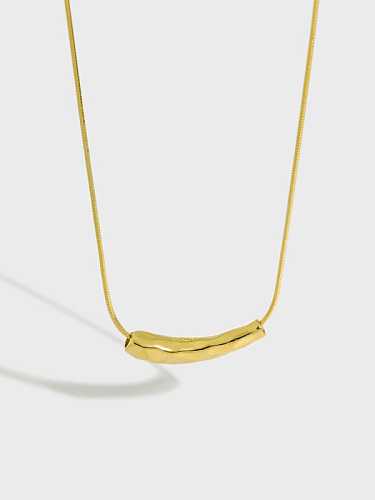 925 Sterling Silver Irregular Minimalist Necklace