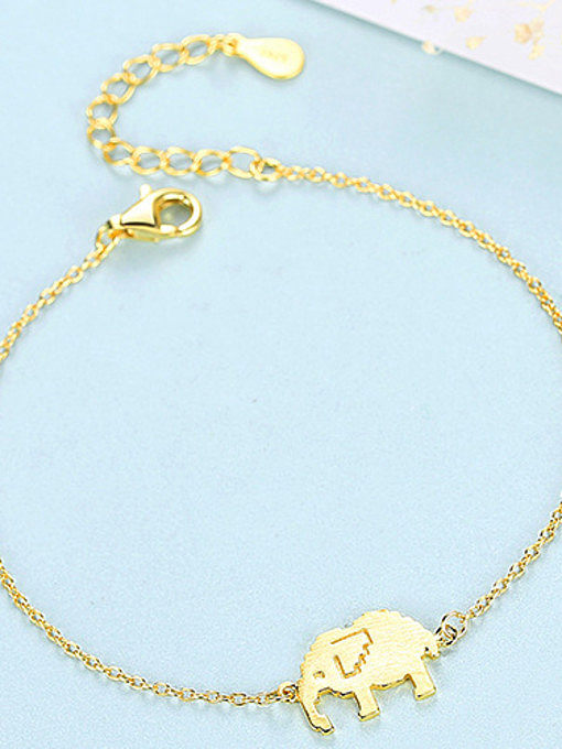 925 Sterling Silver Cute elephant Bracelets