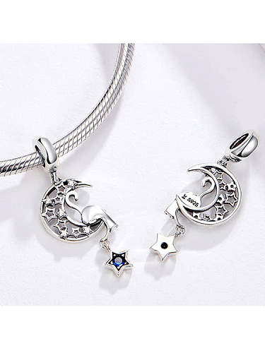 925 silver stars and moon charms