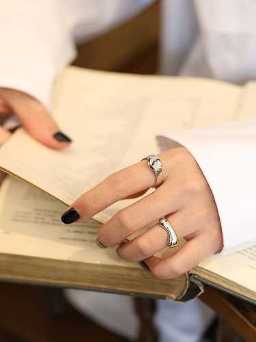 925 Sterling Silver Heart Minimalist Band Ring