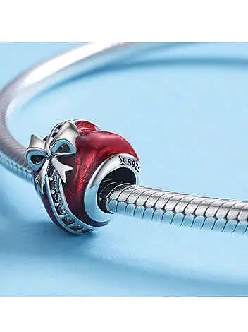 925 silver heart charms