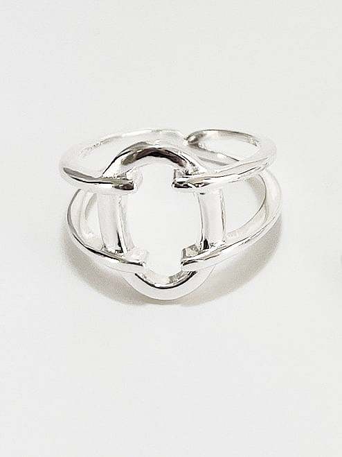 925 Sterling Silver Irregular Minimalist Band Ring