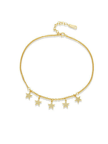 925 Sterling Silver Star Minimalist Anklet