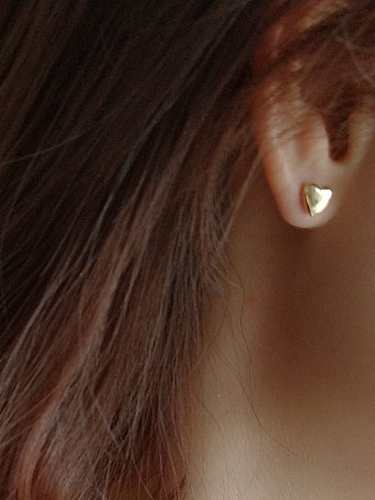 925 Sterling Silver asymmetrical cardioid skull cute study Earring