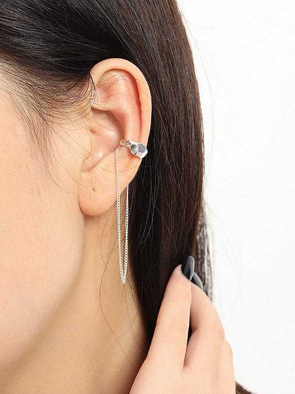 Boucles d'oreilles à enfiler minimalistes en argent sterling 925 [Simple]