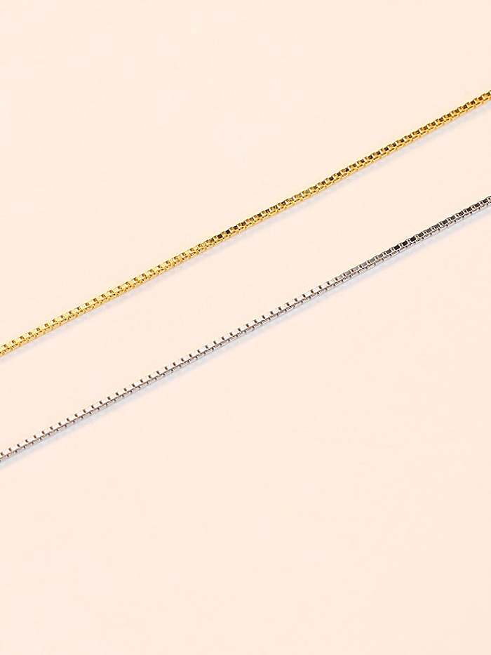 925 Sterling Silver Minimalist Box Chain