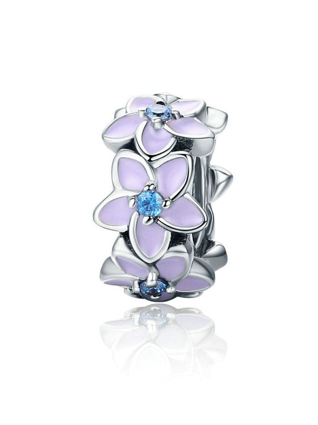 925 silver romantic flower charms