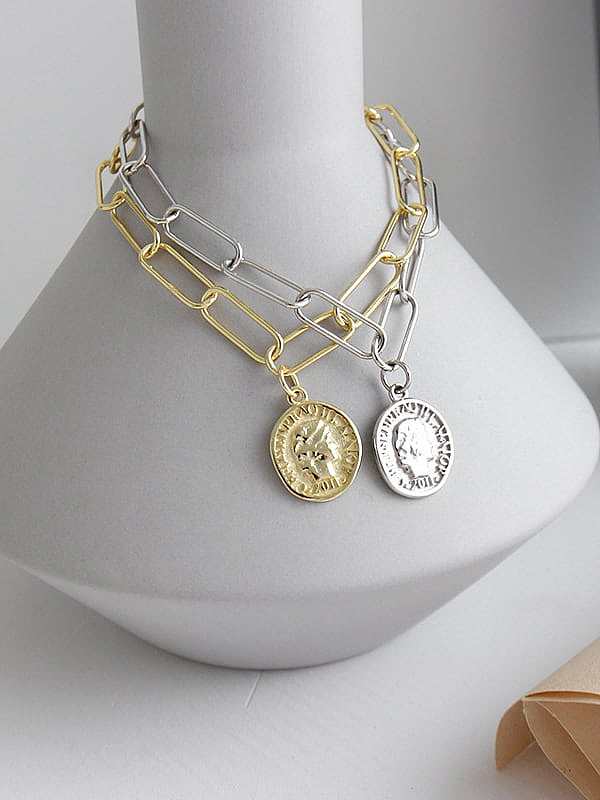 Bracelet à maillons minimalistes ronds en argent sterling 925