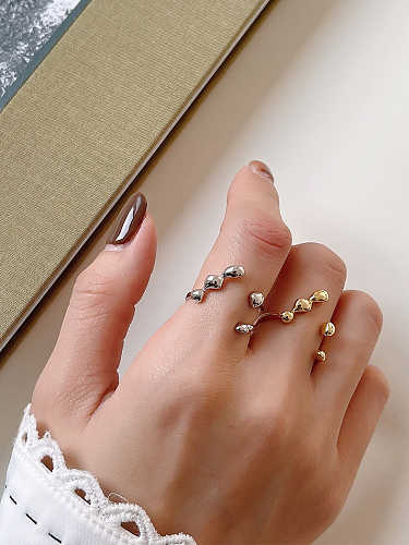 925 Sterling Silver Irregular Vintage Band Ring