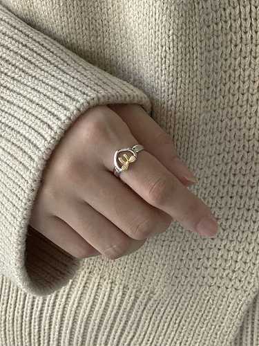 925 Sterling Silver Bowknot Minimalist Band Ring