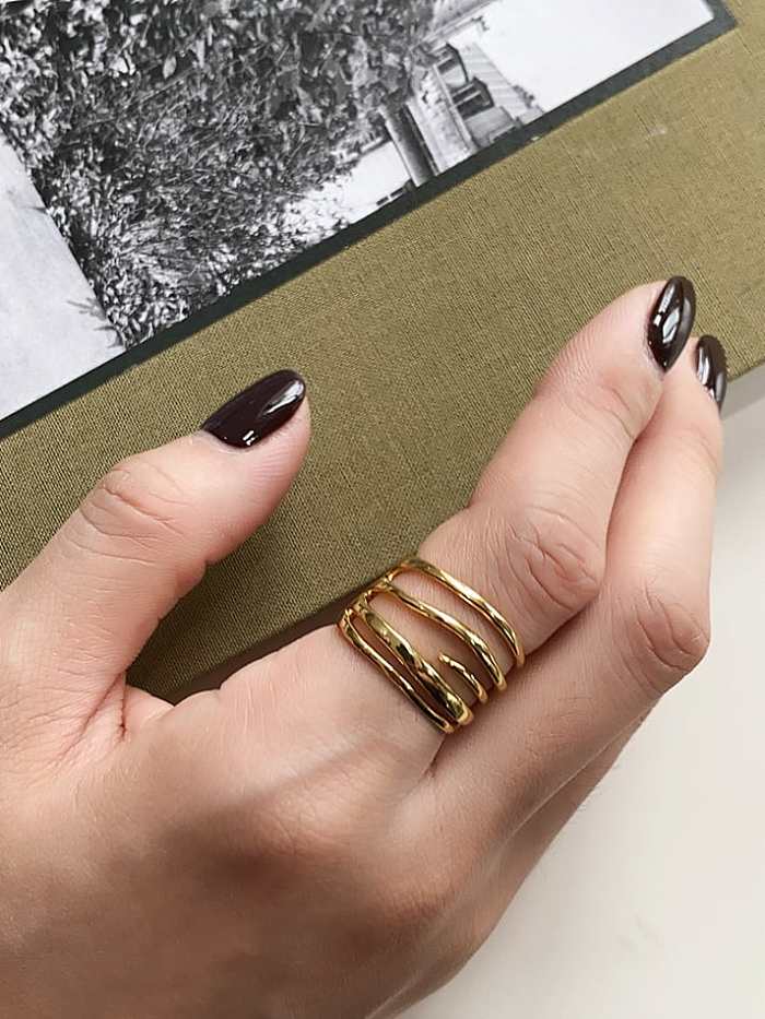925 Sterling Silver Irregular Vintage Stackable Ring