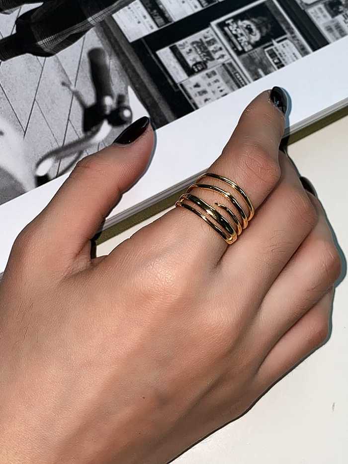 925 Sterling Silver Irregular Vintage Stackable Ring