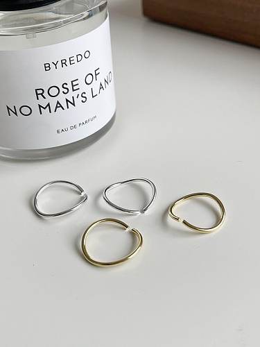 925 Sterling Silver Geometric Minimalist Band Ring