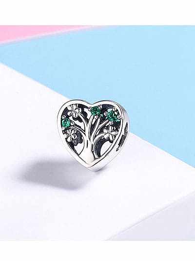 925 silver cute tree charms