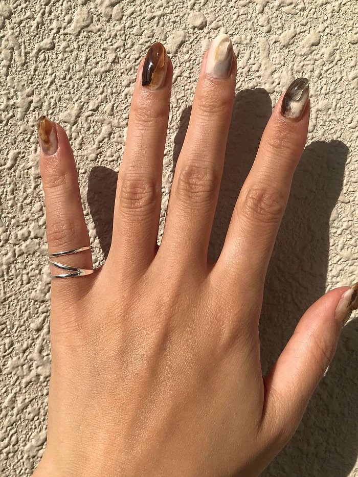 925 Sterling Silver Vintage Diagonal Tail Stackable Ring