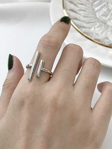 925 Sterling Silver Geometric Minimalist Midi Ring