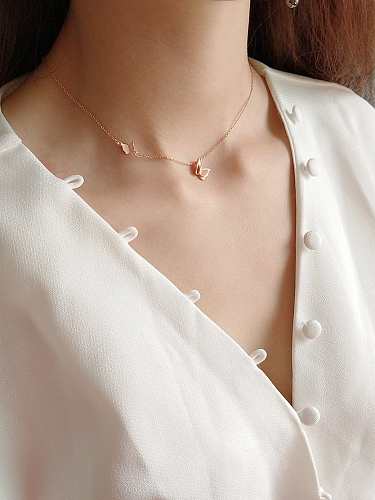 925 Sterling Silver Butterfly Choker Necklace