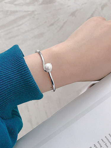 925 Sterling Silver With Platinum Plated Simplistic Bee-joo Bracelets